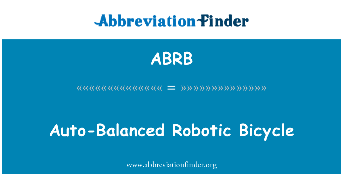 ABRB: Oto-balanse robo bisiklèt