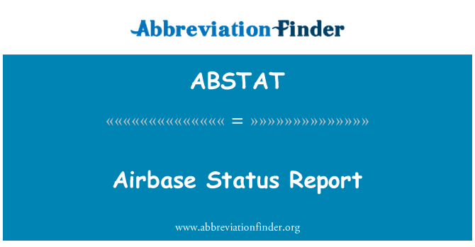 ABSTAT: Informe d'estatus de base aèria