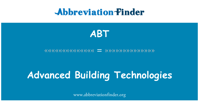 ABT: 先進的建築技術