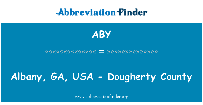 ABY: Albany, GA, USA - Dougherty County