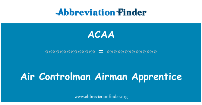 ACAA: ฝึกงาน Airman Controlman อากาศ