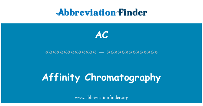 AC: Affinity Chromatography