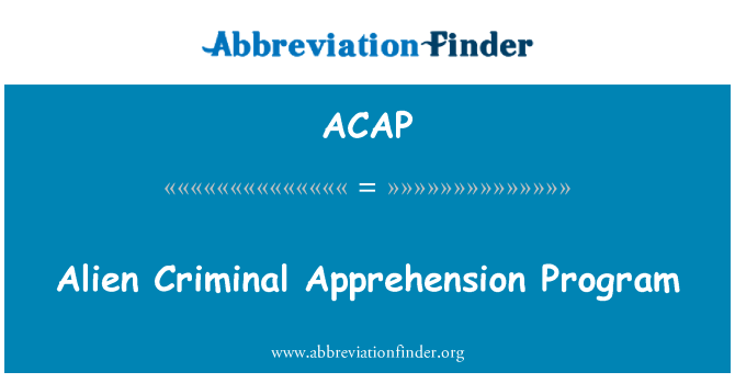 ACAP: Program de străin reţinerii penale