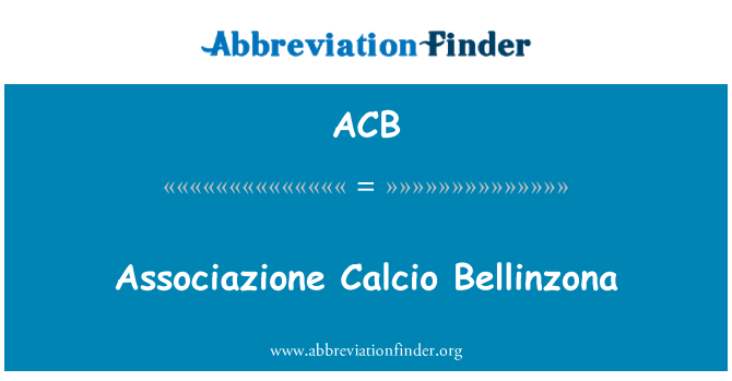 ACB: Associazione Calcio Bellinzona