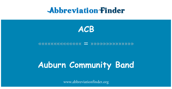 ACB: Auburn kominote bann