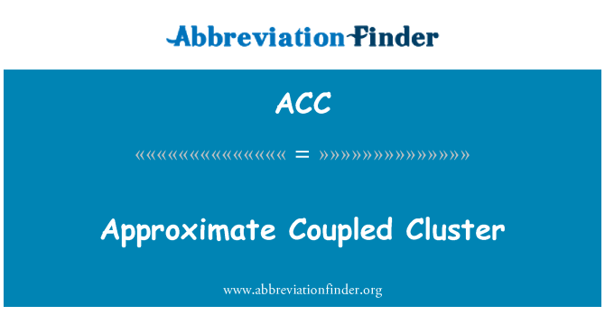 ACC: Přibližné vázaných Cluster