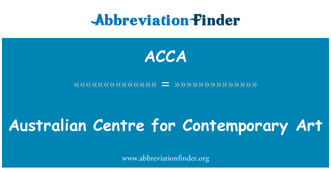 ACCA: Pusat Australia