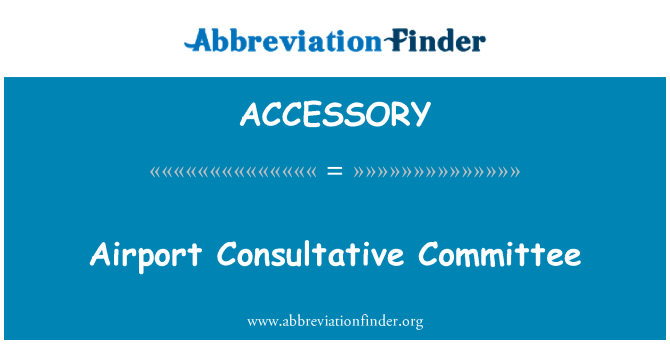 ACCESSORY: Comitato consultivo aeroporto
