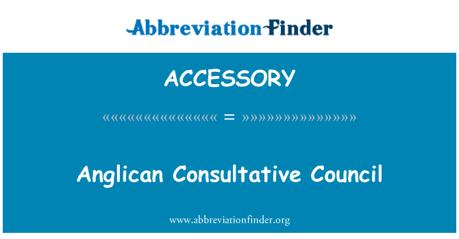 ACCESSORY: Conseil consultatif anglican