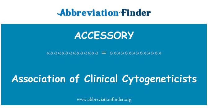 ACCESSORY: Associazione di clinici citogenetisti