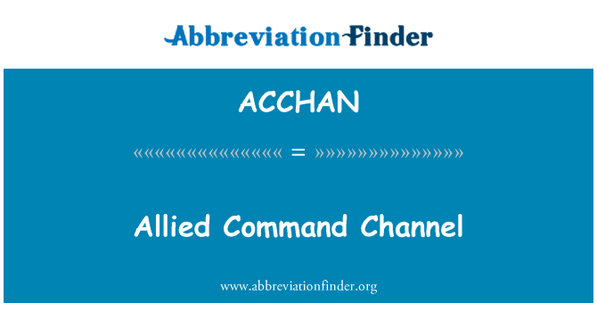 ACCHAN: Alye chanèl kòmand