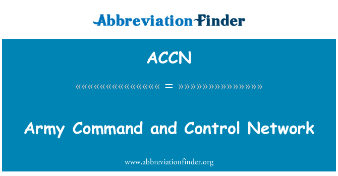 ACCN: فرماندهی ارتش و کنترل شبکه