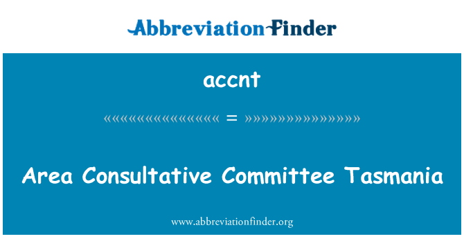 accnt: کمیته مشورتی منطقه تاسمانی