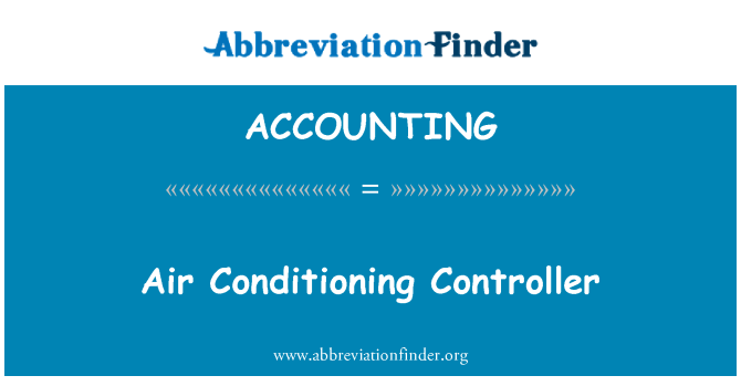ACCOUNTING: 空调控制器