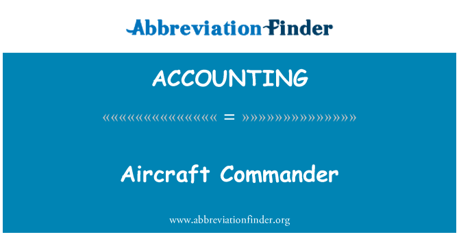 ACCOUNTING: Pesawat komandan