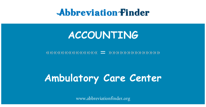 ACCOUNTING: Centrum ambulantní péče