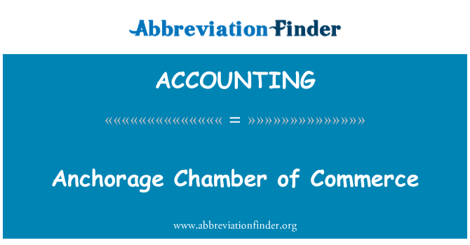 ACCOUNTING: Anchorage obchodní komora