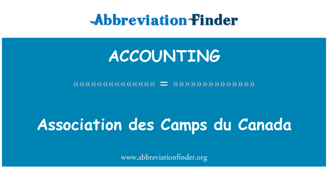 ACCOUNTING: Kan yo du Canada, des asosyasyon