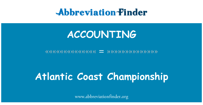 ACCOUNTING: Pobřeží Atlantiku Championship