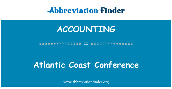 ACCOUNTING: Атлантичний узбережжі конференції