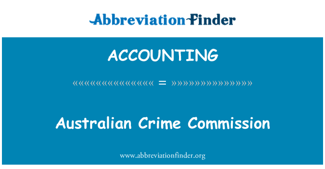 ACCOUNTING: Australský zlocinnosti