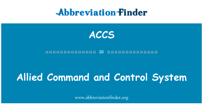 ACCS: Sistema di controllo e comando alleato