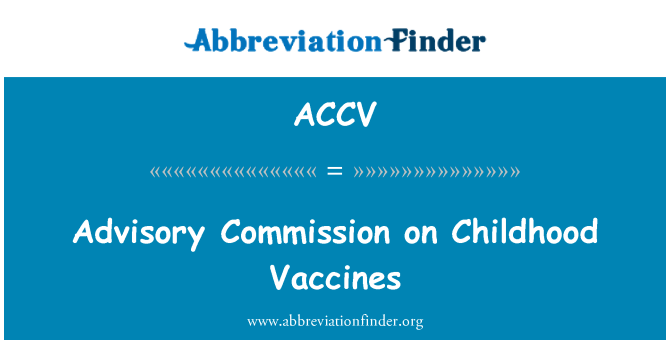ACCV: Poradní komise pro dětské vakcíny