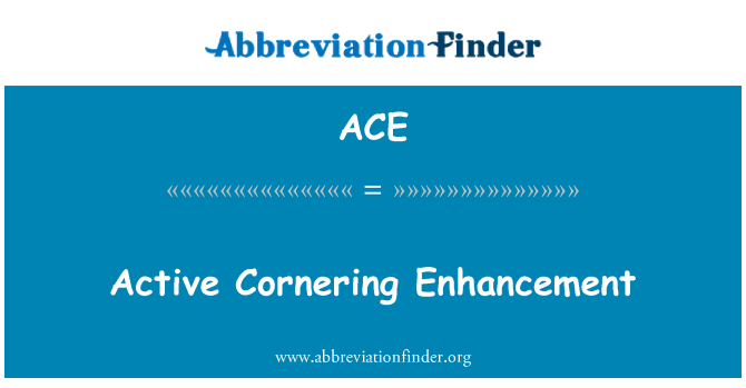 ACE: Active Cornering Enhancement