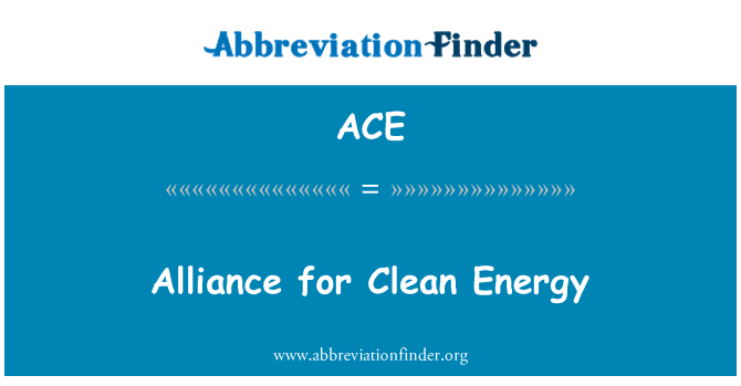 ACE: Aliance pro čistou energii