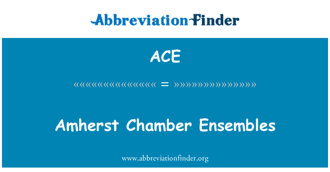 ACE: Amherst komorní soubory