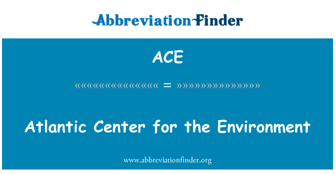 ACE: Atlantic Center for the Environment