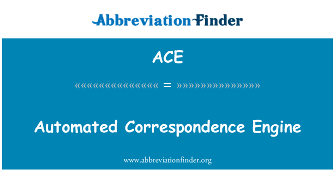 ACE: מנגנון התאמה אוטומטית