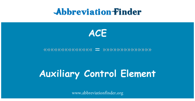 ACE: Elemento de comando auxiliar