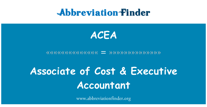 ACEA: Сотрудник стоимость & Исполнительный бухгалтер