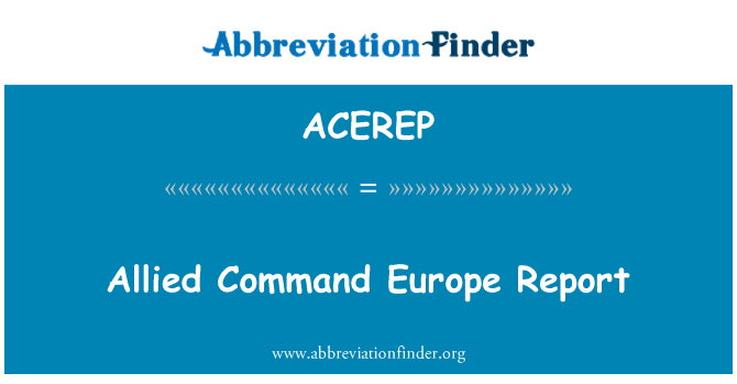 ACEREP: Alye kòmand Europe rapò