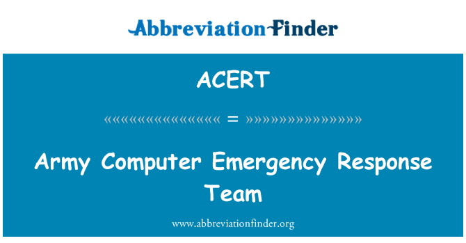 ACERT: Leger Computer Emergency Response Team