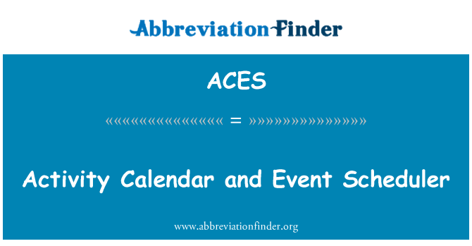 ACES: Attività calendario e pianificazione eventi