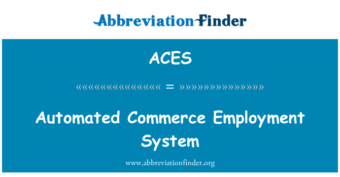 ACES: Sistema de comerç automatitzat ocupació