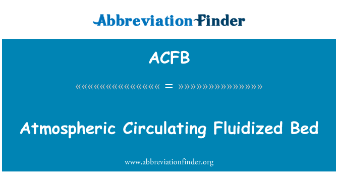 ACFB: Atmosférické, cirkulující fluidní