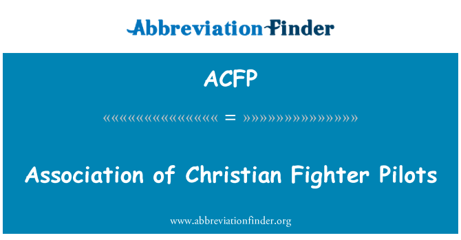 ACFP: Združenje Christian borec piloti