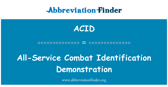 ACID: 所有服务战斗识别示范
