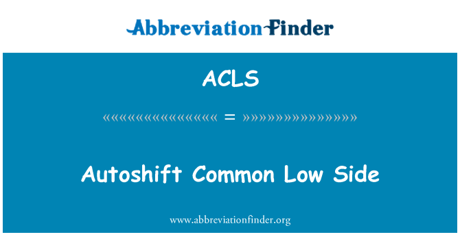 ACLS: Faible bò Autoshift komen