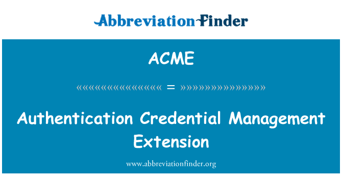ACME: Estyniad rheoli dilysu manylyn adnabod