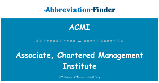ACMI: Associer, fwete Gestion Enstiti