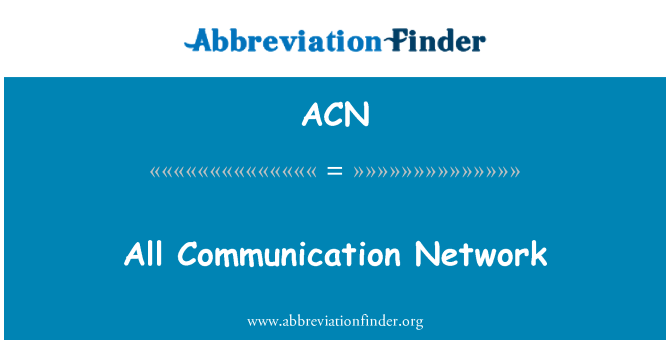 ACN: כל רשת תקשורת