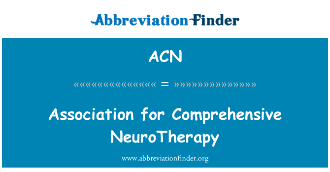 ACN: Kapsamlı NeuroTherapy Derneği