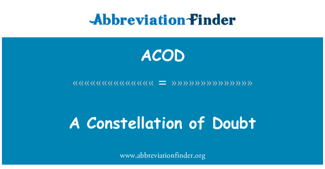 ACOD: กลุ่มสงสัย