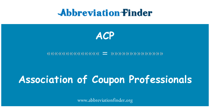 ACP: Asociace profesionálů, kupón
