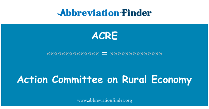 ACRE: 農村経済に関する行動委員会