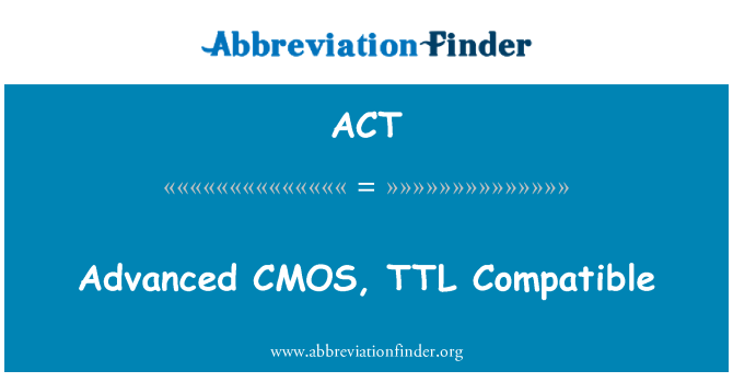 ACT: Avanceret CMOS, TTL kompatible